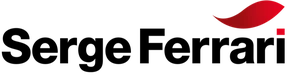 Logo officiel de Serge Ferrari avec le label ou la certification "Premium Partner" en évidence. L'image doit présenter le logo de Serge Ferrari de manière claire et professionnelle, sur fond neutre blanc ou transparent, sans texte additionnel ni filigrane.